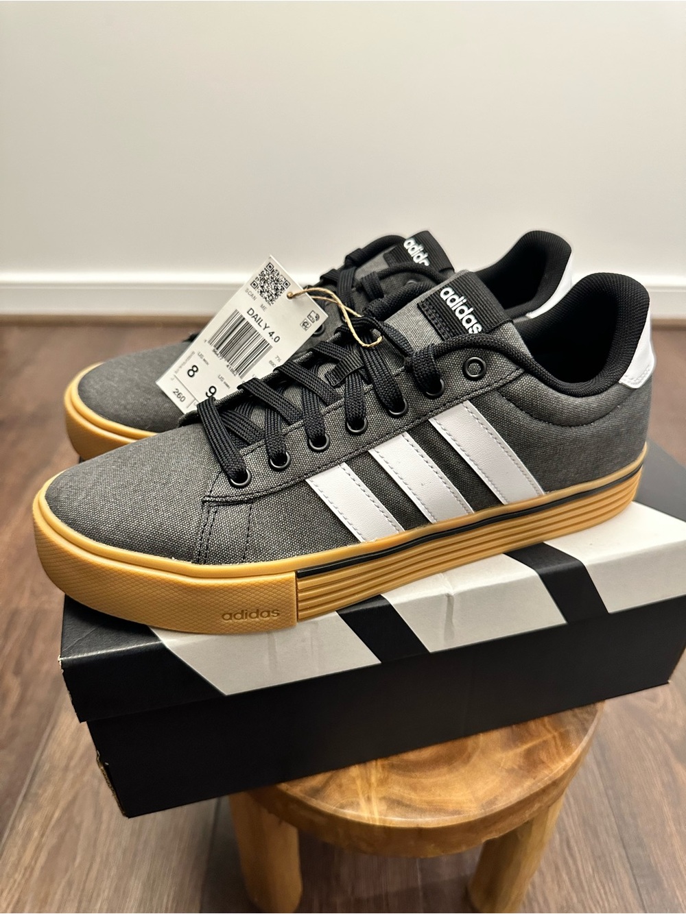 Adidas Daily 4.0, IF4492, Men’s Size 8, Women’s Size 9 Canvas Sneakers